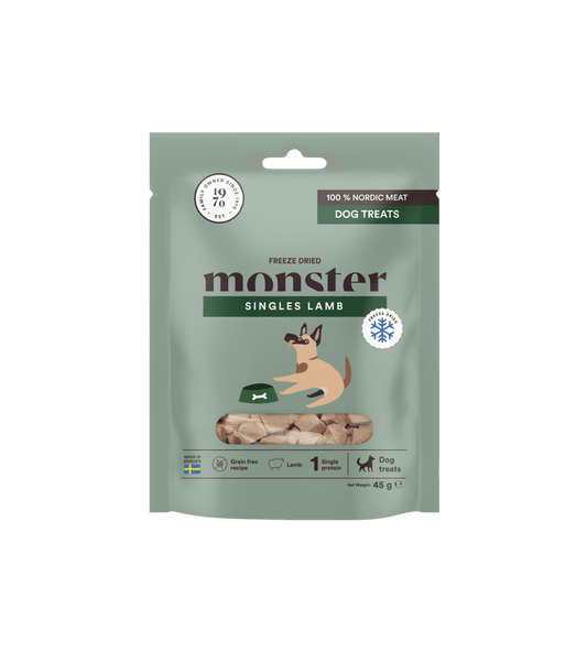Monster Dog Treats Freeze Dried Lamb 45g